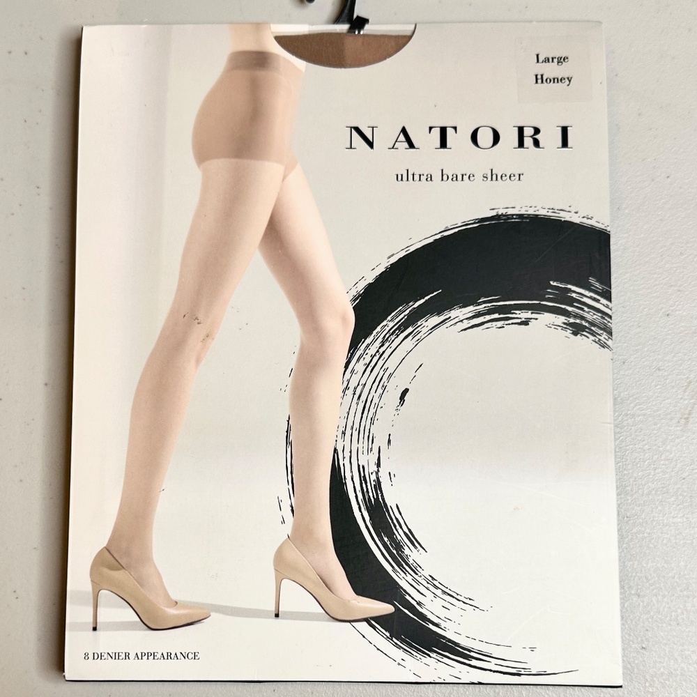 Natori Ultra Bare Sheer Tights in Honey Large